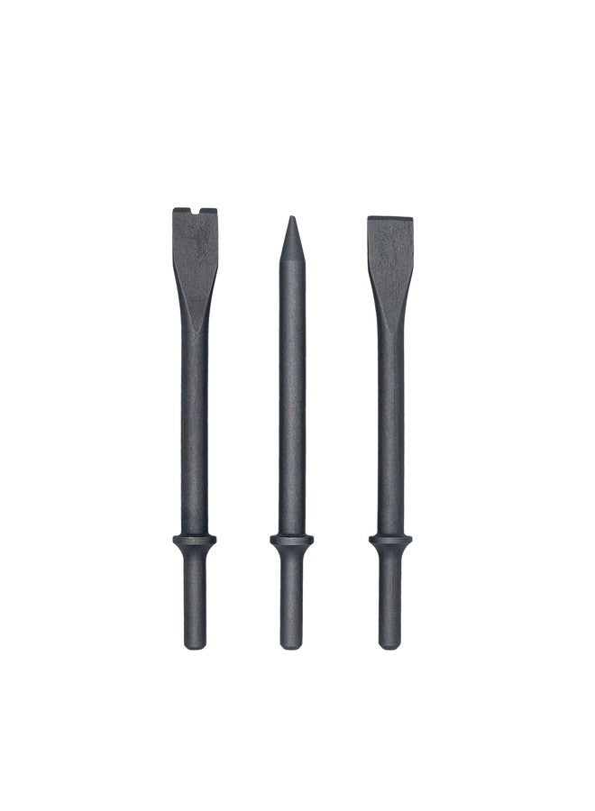 VCT 3pc Extra Long 7" Inch Air Chisel Set, Flat, Bolt Cutter, and Tapered Punch Chisels - Image 1