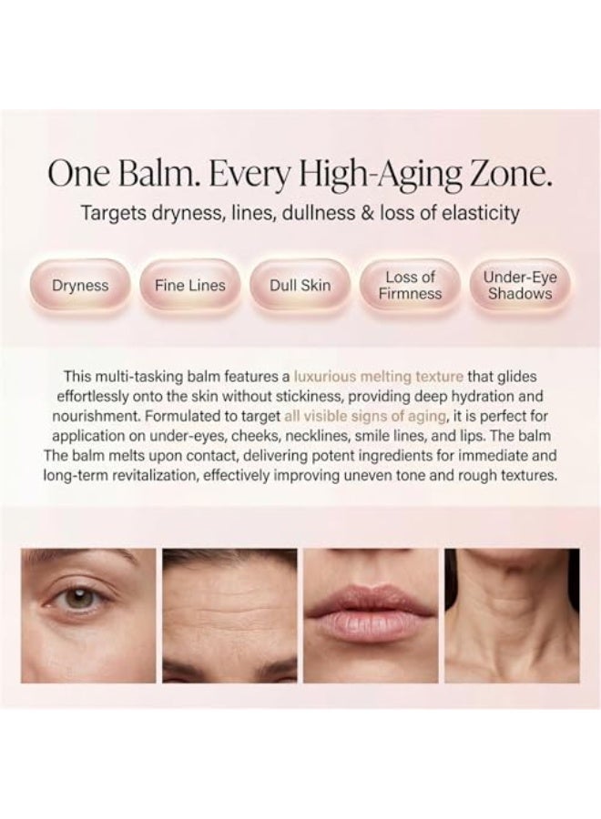 FLEXQW Pink Collagen Volume Multi Balm Stick, Korean Balm Stick for Face with Collagen, Retinol, Caffeine, Volumizing Plumping Hydrating Firming for Face, Eyes, Lips, Neck, 0.35OZ (2 PCS) - Image 3