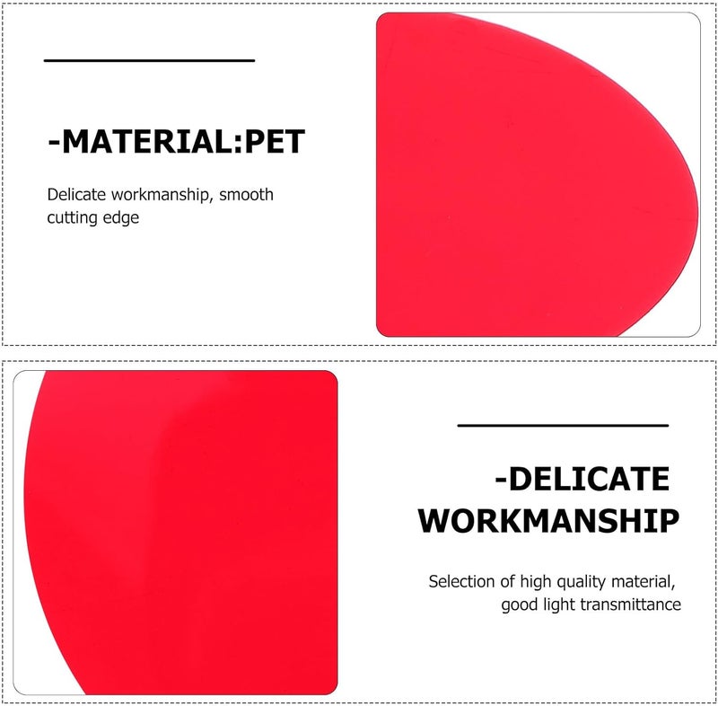 10pcs Light Film Color Correction Filter Sheets for Photography Video Lighting Effects with 66mm Diameter Suitable for Creative Photo and Video Lighting - Image 5