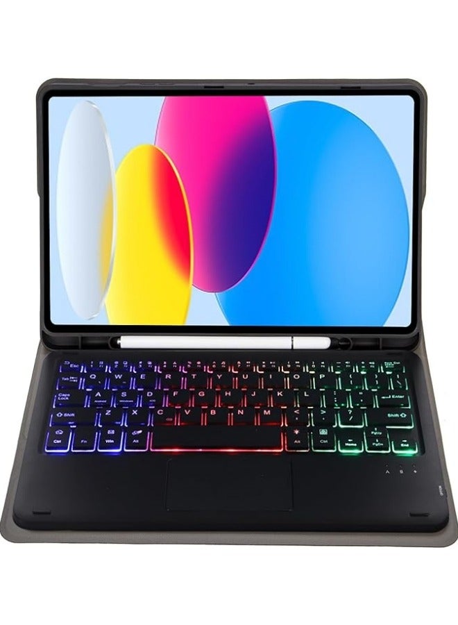 Touchpad Arabic and English Keyboard Case Compatible with Samsung Tab A9 Plus (X210/X215/X216),Backlight, Multi-Touch Trackpad, Flip Stand Case with Pencil Holder for Tab A9+  - Image 5