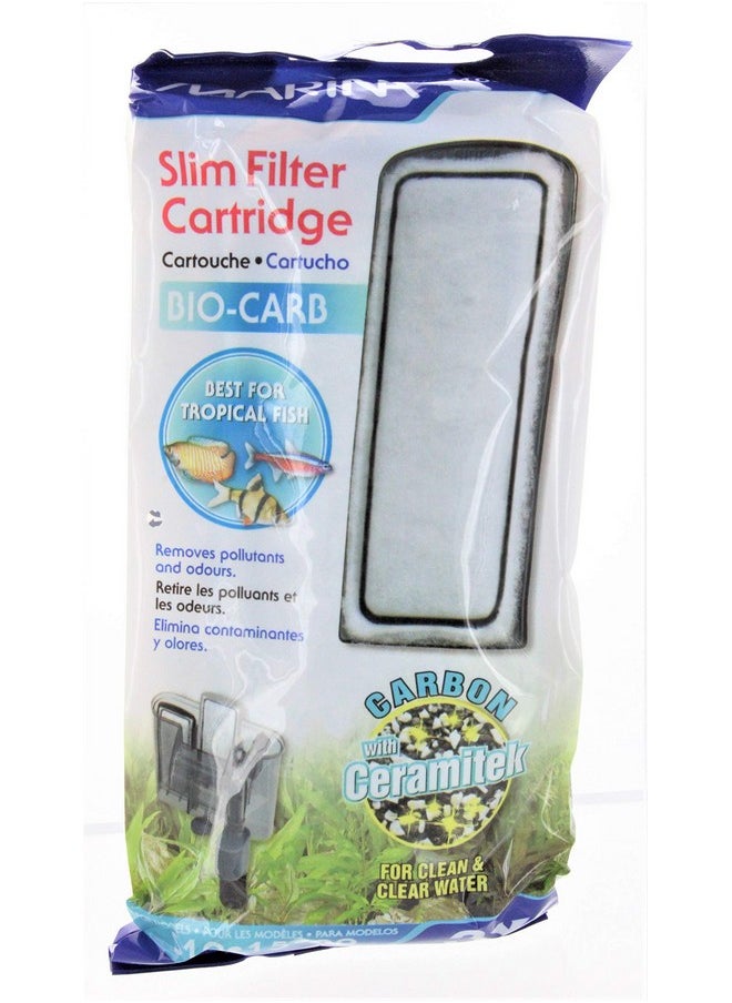 Marina Slim Filter Carbon Plus Ceramic Cartridge, 9Count  - Image 1