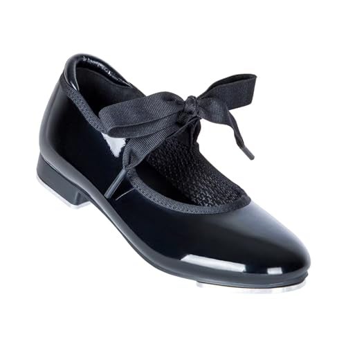 ARCLIBER Tap Shoes for Girls Black Dance Shoe Kids Tap Shoes(Toddler/Little Kid/Big Kid) - Image 3