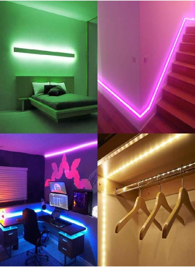 DAYBETTER DAYBETTER Led Strip Lights 16.4ft Waterproof Color Changing Led Lights with Remote Controller  - Image 2