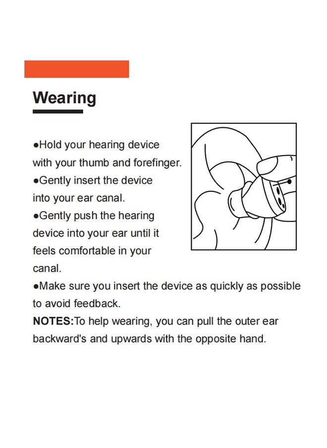 Urit Hearing Aids, Invisible Magnetic Assistive Listening Devices, Contact Charging Box with LED Power Display (Black)  - Image 5