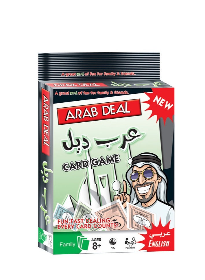 Funny ARAB DEAL CARD GAME Board game Arvin Tycoon Card 108 Card Games Board & Card Game Family Toys - Image 1