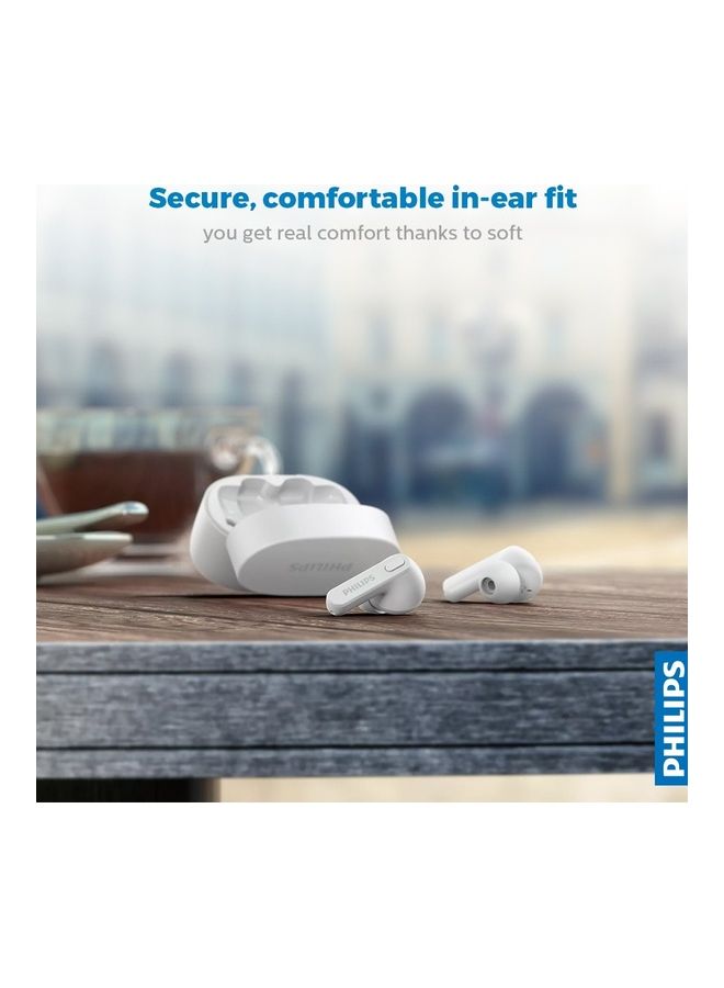 Philips Audio TWS TAT2206 True Wireless In Ear Earbuds With IPX4 splash And Sweat Resistance, 18 Hour Playtime 6+12, C-Type Charging Voice Assistant White - Image 5