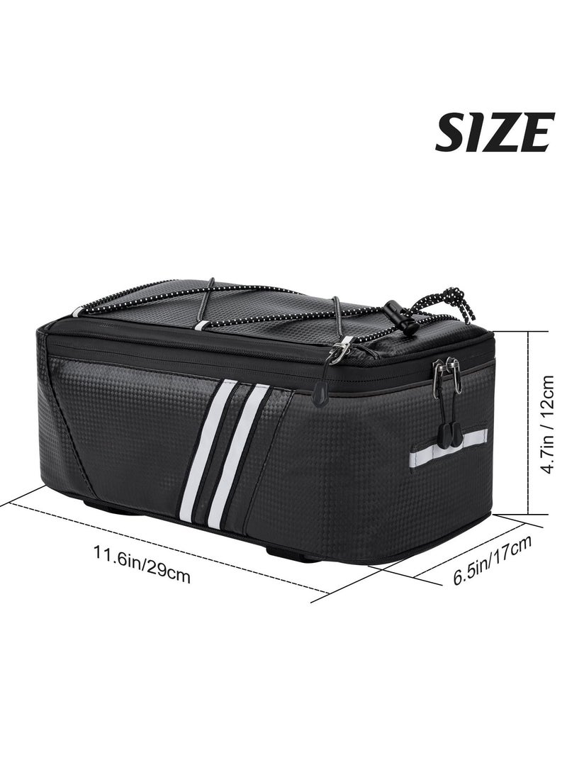 SYOSI Bicycle Rear Rack Storage Bag, Bike Reflective Trunk Bag Waterproof Rear Rack Bag for Bicycle With Reflective Strips for Outdoor Travel Camping Picnic Commuter - pzsku/Z39A0BC0ACCDD8DA07559Z/45/_/1684401242/ee27fe08-2282-4b72-a0a1-6683f1ccf2d2