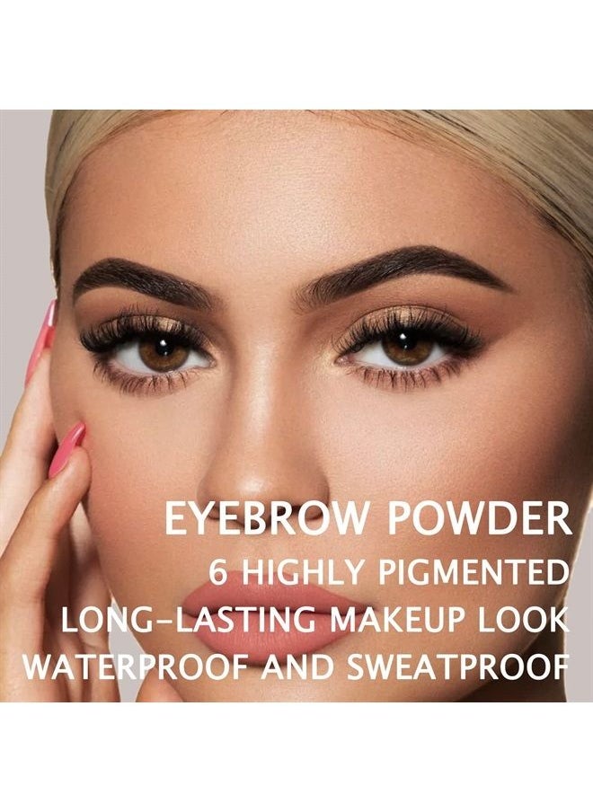 youngfocus - Youngfocus Eye Makeup Brow Contour Kit, 6 Waterproof Eyebrow Powders Palette Set, 5 Eyebrow Stencils,14 Highly Pigmented Eyeshadows, 3 Highlighter Contour Powders, Spoolie/Brush Duo, Eye Brow Wax - Be - Image 1