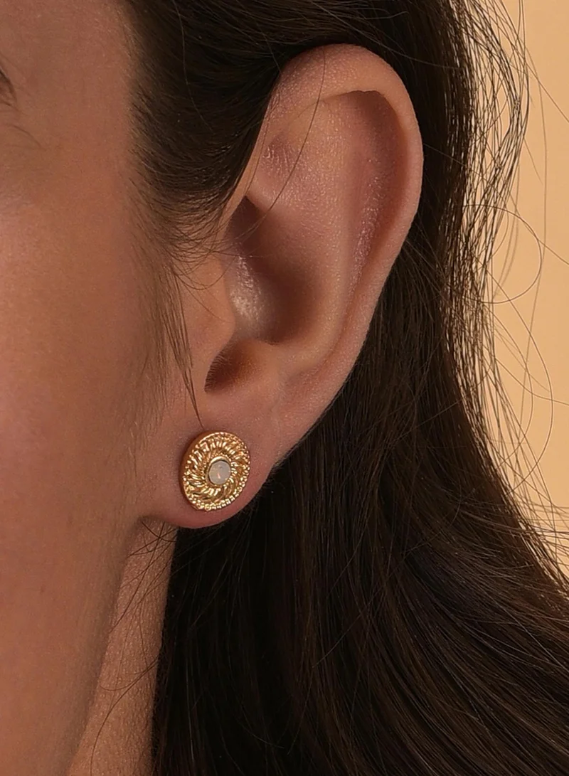 SOHI Contemporary Stud Earrings