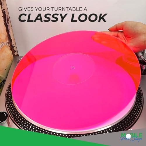 Mobile Pro Shop Acrylic Turntable Mat-Platter Vinyl Slipmat for 12 Inches LP Players-Reduced Noise & Improves Sound Quality & Provides Tighter Bass-Anti Static Record Player Mat. - Image 3