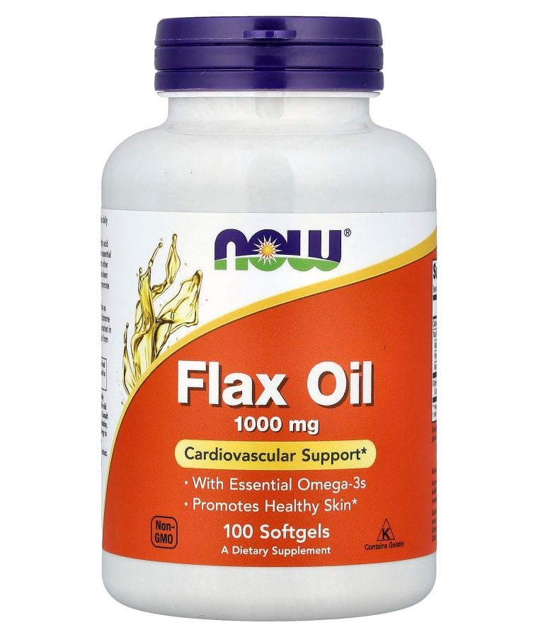 now Flax Oil 1000 mg 100 Softgels