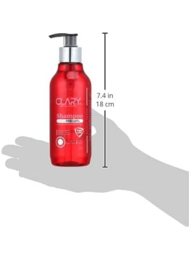 كلاريا شامبو كلاري (Clary) المطور لعلاج تساقط الشعر والهيشان - غني بالبروكابيل وزيت الأرجان - خالي من السيليكون (300 مل) - Image 2