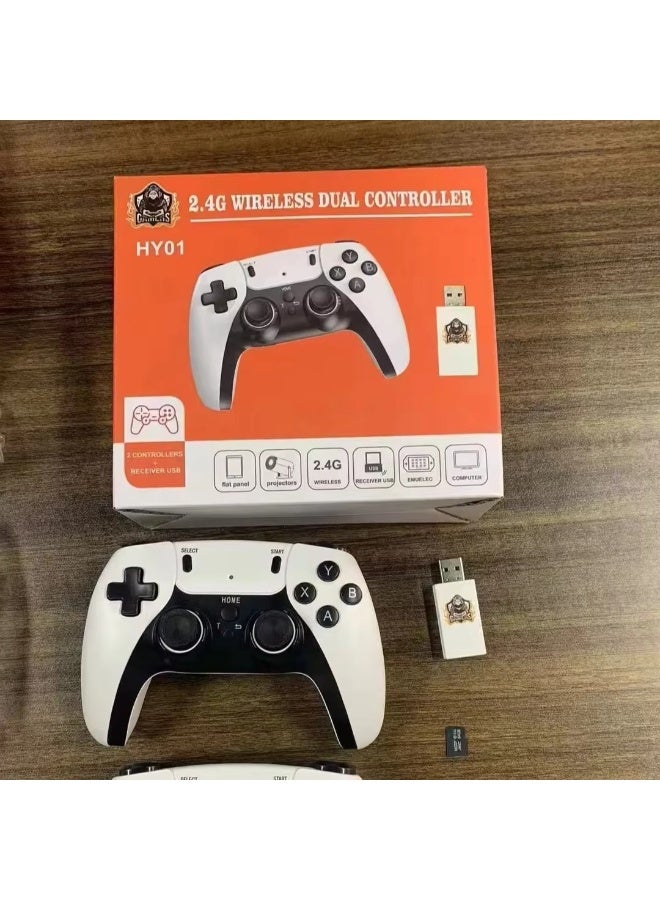 HY01 Wireless Game Console with Dual Controllers – Plug & Play Arcade System for TV, Android & Projector (Model: HY01) - Image 3