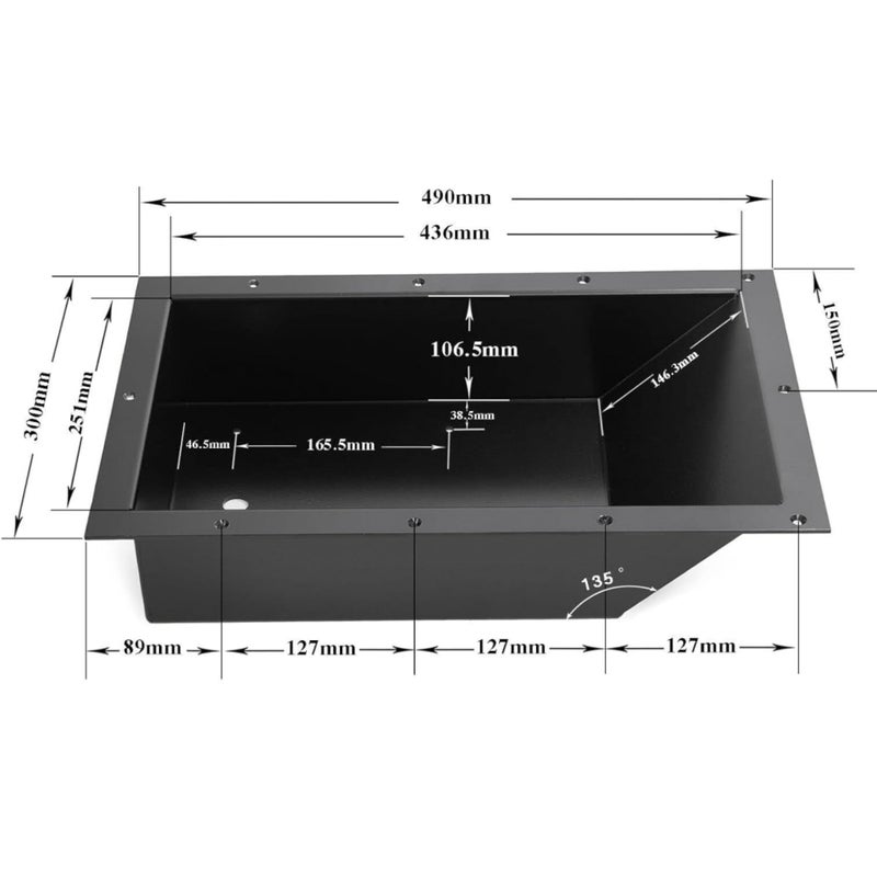 UanofCn 100RTMP Trolling Motor Tray for Minn Kota Motor Corded Foot Pedal Control Pan Coated Aluminum and Recessed - Image 2