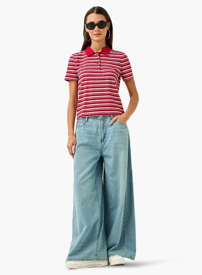 Lee Cooper Lee Cooper Striped Polo Cotton T-shirt