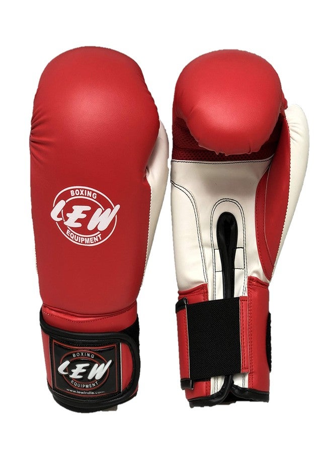 LEW Contest Boxing Gloves for Men & Women with Moulded Foam Padding, Sweat Wicking Lining, Elasticated Hook & Loop Wrap Around Closure System Boxxing Gloves - Image 1