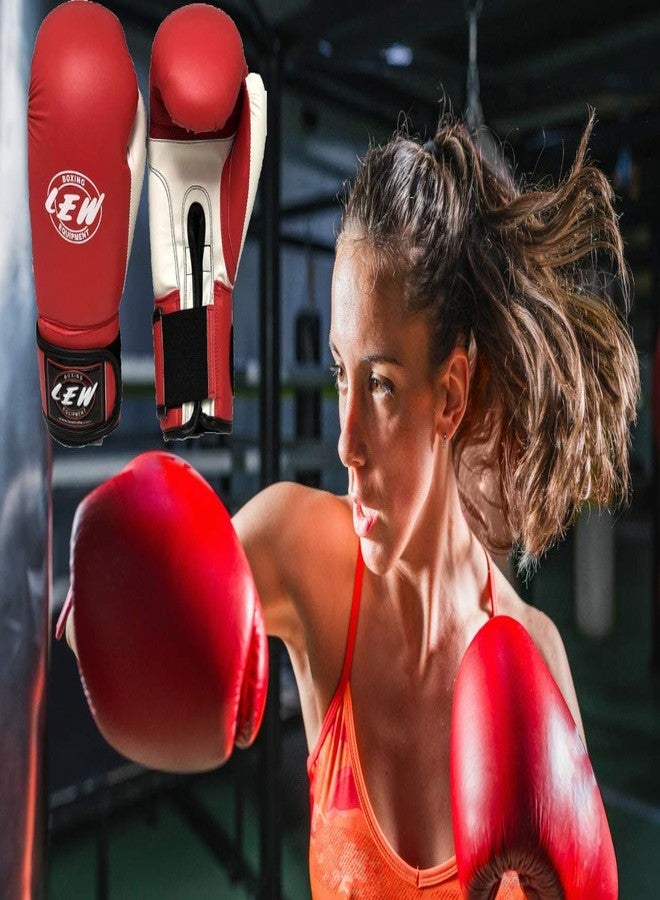 LEW Contest Boxing Gloves for Men & Women with Moulded Foam Padding, Sweat Wicking Lining, Elasticated Hook & Loop Wrap Around Closure System Boxxing Gloves - Image 3