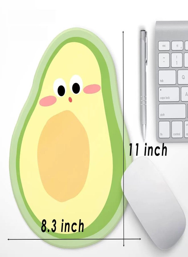 Leden Mouse Pad Cute Avocado Mouse Pads, Computer Mousepad with Non-Slip Rubber Base for Laptop Gaming Home Office, 11 x 8.2 Inches - Image 2