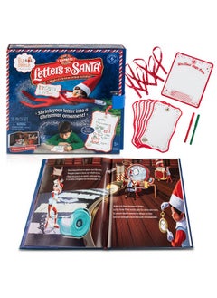 The Elf on the Shelf The Elf on The Shelf: Letters to Santa - Send Shrinking Christmas Lists to Santa through your Elf- 18 Piece Gift Set Includes Magic X-mas Paper, Mrs Claus' Press, Ribbon Sashes, Markers, and Parchment  - Image 1