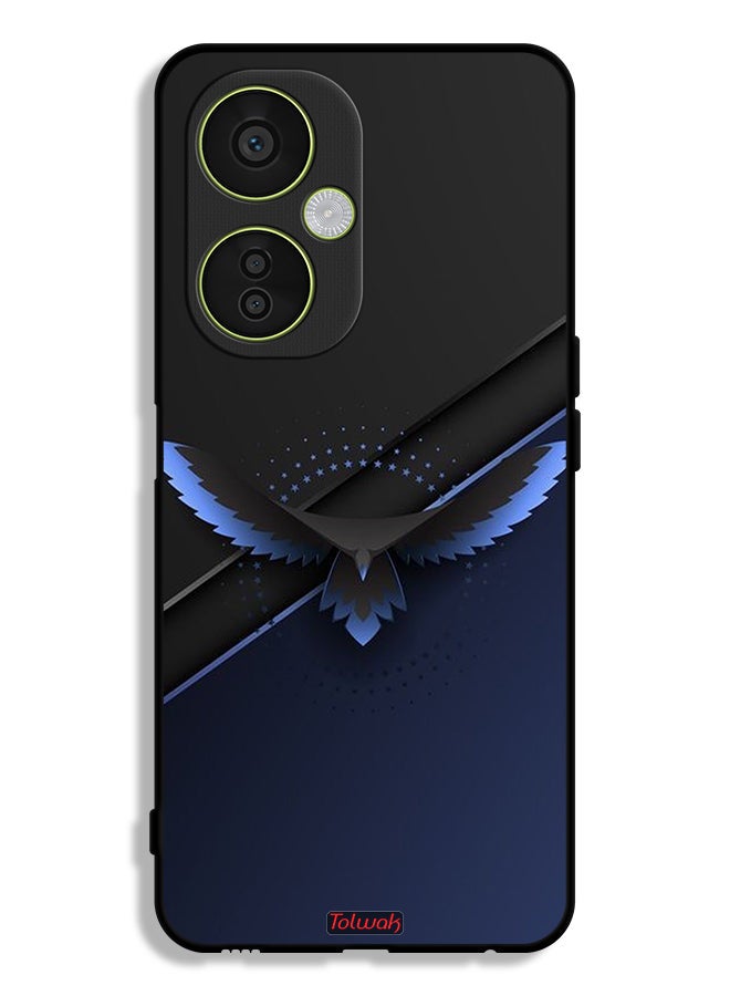 Tolwak غطاء حماية لهاتف OnePlus Nord CE 3 Lite - فن تجريدي رقمي لنسر - Image 1