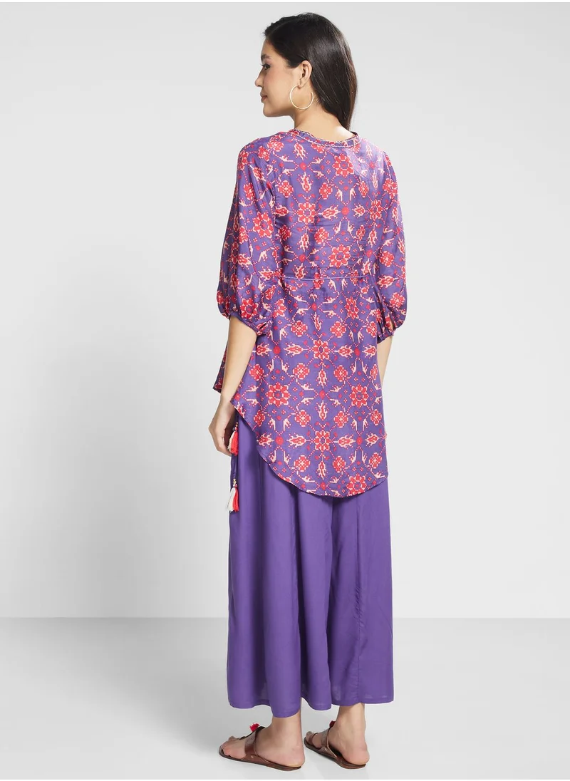 Biba Balloon Sleeve Printed Sets