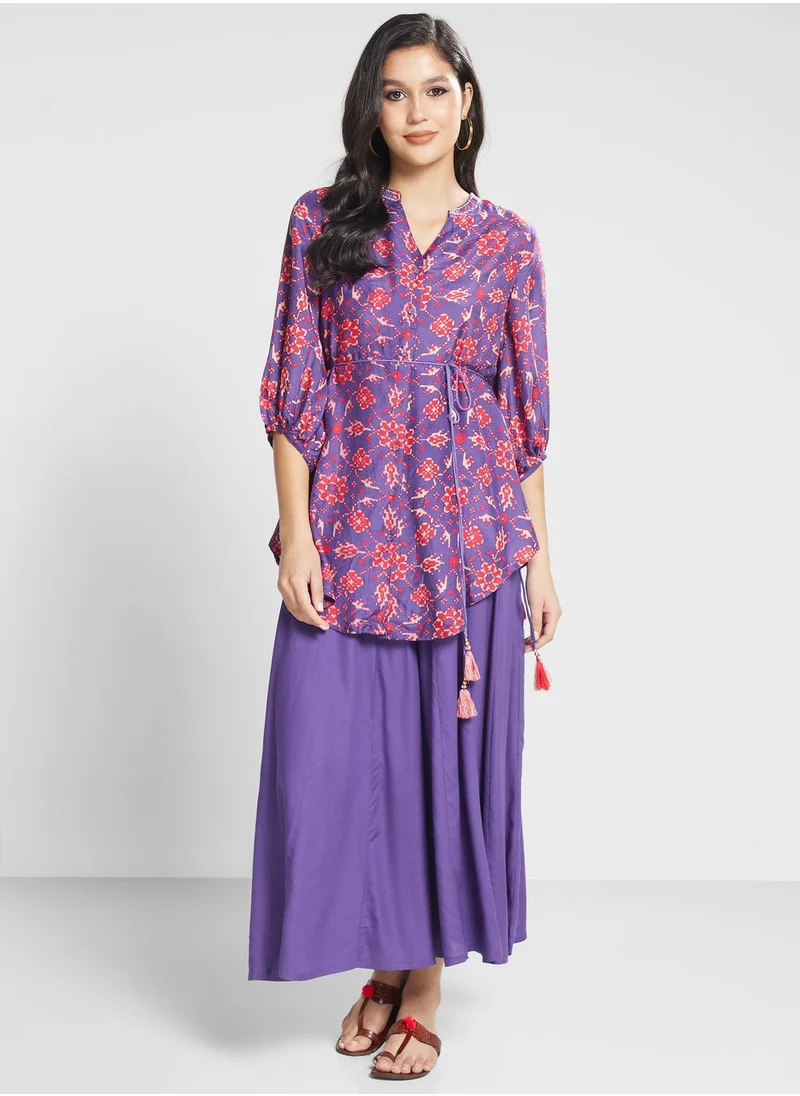 Biba Balloon Sleeve Printed Sets
