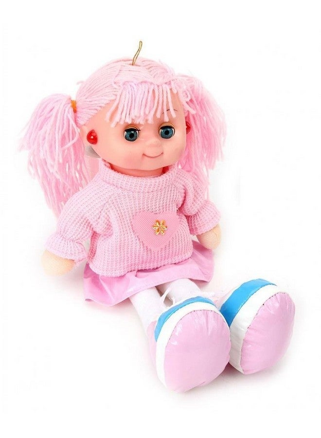 VGRASSP Beautiful Hair Cute Doll Toy with Light and Music (Pink) - Image 3