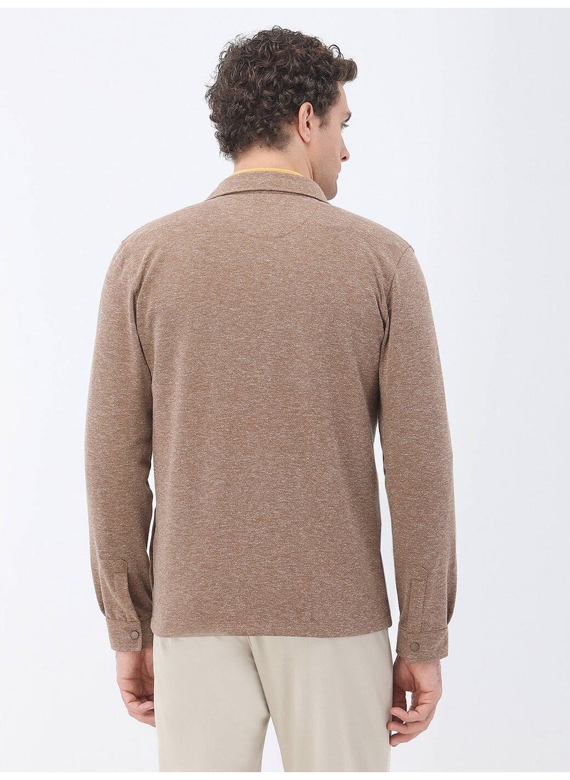Kip - Brown Linen Blend Overshirt - Image 1