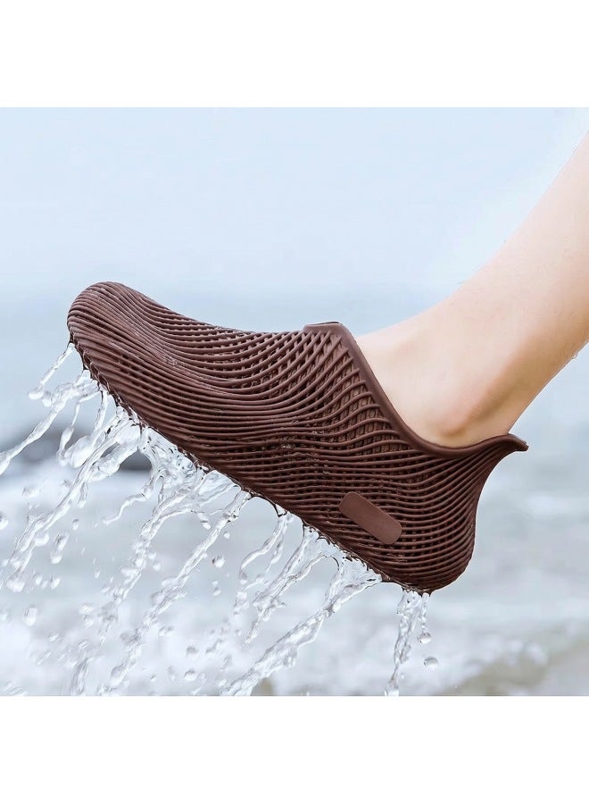 Men's Summer Outdoor Slip-resistant Odor-resistant 3d Printed Soft Sole Sports Outdoor Water Wading Stream  Beach Clogs