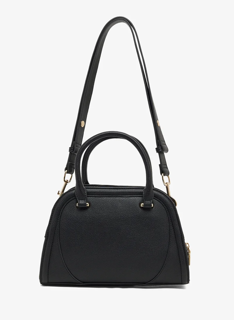 Love Moschino logo zip detailed satchels