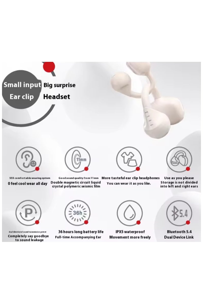 فيل سماعات أذن لاسلكية مع خطاف للأذن - سماعات رأس رياضية بلوتوث - عمر بطارية 36 ساعة - مقاومة للماء IPX5 - ملاءمة آمنة للجري والتمارين الرياضية - Image 5
