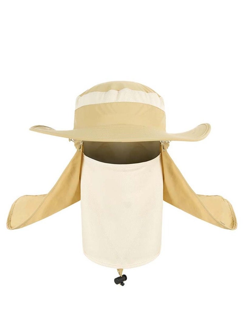 Loquat 360-degree outdoor hat Men's summer sunscreen hat waterproof quick-drying fisherman fishing hat