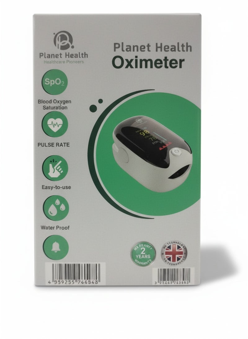 صحة الكوكب راقب تنفسك ونبضك بثواني وانت في بيتك أوكسي ميتر احترافي بضمان سنتين من Planet Health - Image 5