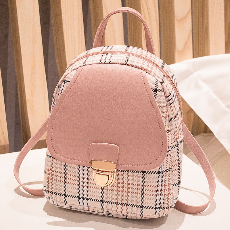 Backpack womens 2023 new fashion backpack womens bag womens bag wholesale shoulder bag crossbody bag foreign trade Womens bag Pink 