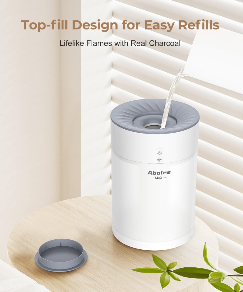 Abolee Humidifiers for Bedroom 4.5L Cool Mist with Essential Oil Diffuser, Humidifier Large Room, 24dB Quiet Air Humificador fit Baby Nursery & Plants, 360° Adjustable, Easy Fill & Cleaning (White) - Image 3