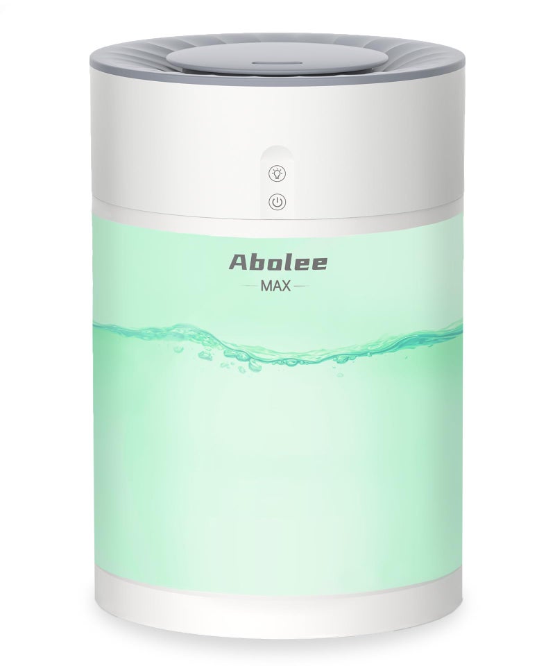 Abolee Humidifiers for Bedroom 4.5L Cool Mist with Essential Oil Diffuser, Humidifier Large Room, 24dB Quiet Air Humificador fit Baby Nursery & Plants, 360° Adjustable, Easy Fill & Cleaning (White) - Image 1