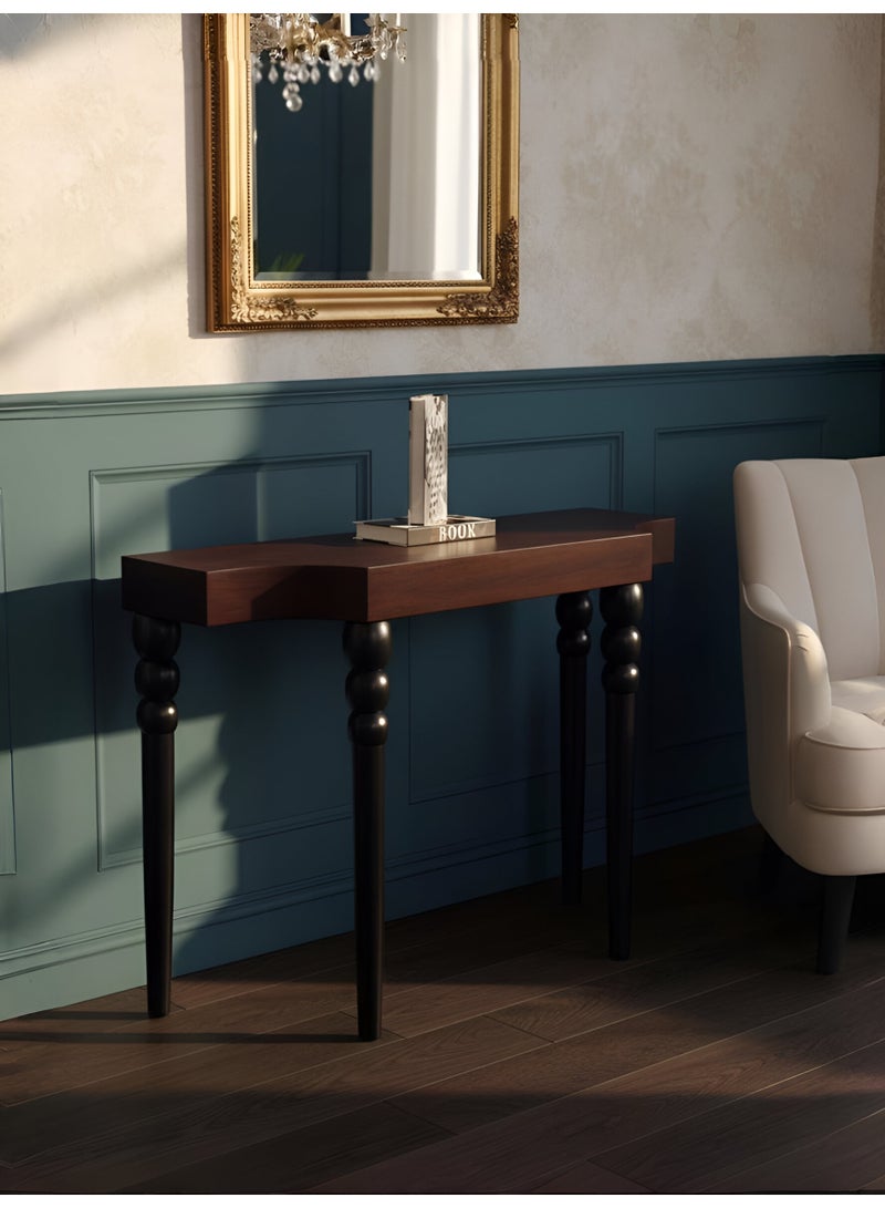 رود هوم طاولة كونسول مدخل فاخرة من قشرة الجوز والخشب السويدي الصلب - Image 2