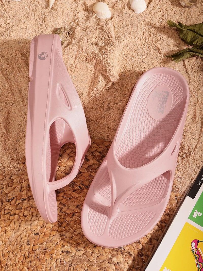 NEOZ Ultra Soft Women's Slippers with Cushion FootBed for Adult | Comfortable & Light Weight| Stylish & Anti-Skid| Waterproof & Everyday Flip Flops for Ladies/Girls, W-CLASSIC-ROSA_8 - Image 2