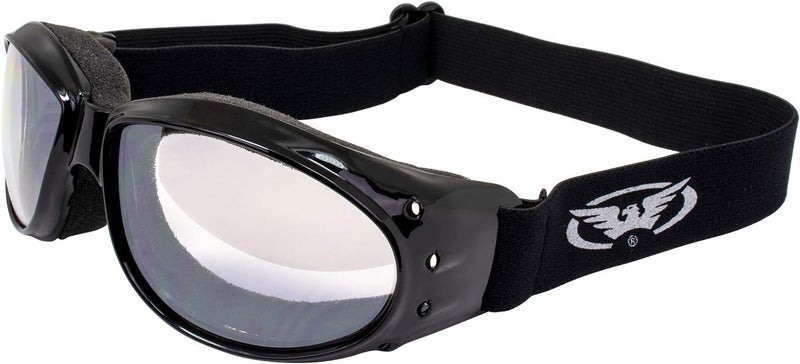 Global Vision Eliminator Dirt Bike Padded Motorcycle Riding Goggles for Men and Women (Black Frame/Smoke Lens) - Image 1