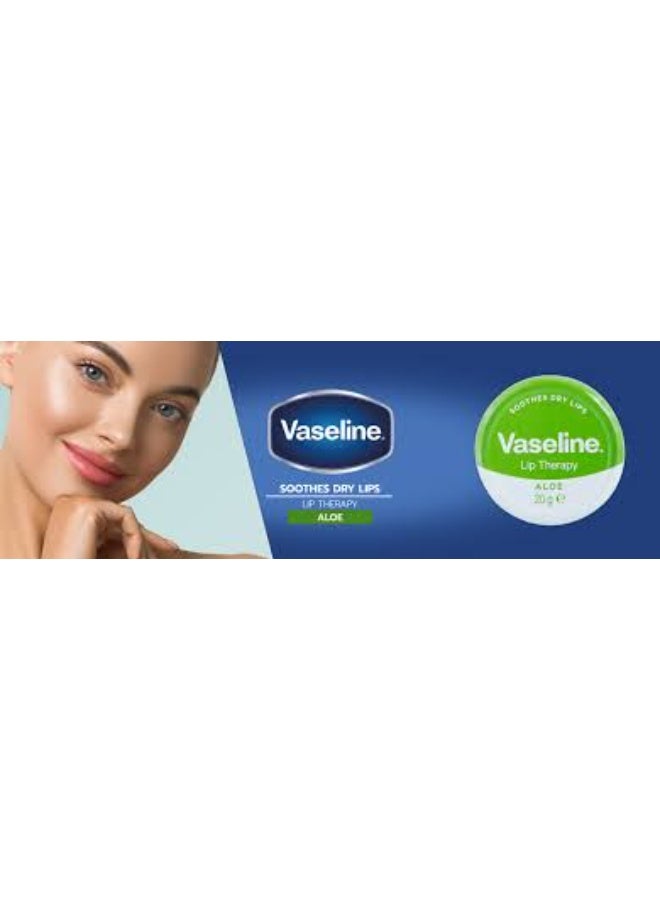 Vaseline Lip Therapy Aloe Vera Gel Petroleum Jelly 20grams - Image 3