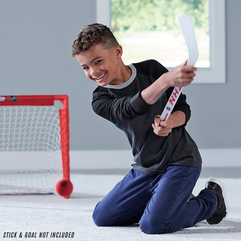 Franklin Sports Franklin Sports Knee Hockey Balls - Indoor Mini Foam Hockey Balls for Kids - 12 Soft Foam Hockey Balls - Assorted Colors - Drawstring Bag  - Image 2