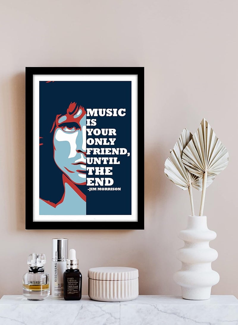 GRAY WALL Jim Morrison Quote PopArt Framed Poster - Image 2