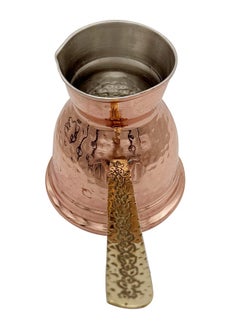 Majestic Majestic Copper Turkish Coffee Pot – Capacity: 370 ml (Medium Size), Hammered Design, Rose Gold Finish – Handcrafted with Elegant Handle, Perfect for Turkish Coffee, Arabic Coffee, Tea, Milk, and Hot Beverages  - Image 5