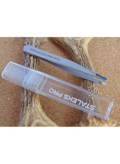 STALEKS PRO Tweezers For Eyebrow - STALEKS PRO - type 4 - Surgical Stainless Steel - Slant Tip Tweezer - Durability - Precision - Handmade - For Experts - And Professionals.  - Image 2