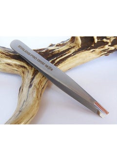 STALEKS PRO Tweezers For Eyebrow - STALEKS PRO - type 4 - Surgical Stainless Steel - Slant Tip Tweezer - Durability - Precision - Handmade - For Experts - And Professionals.  - Image 1