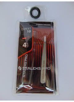 STALEKS PRO Tweezers For Eyebrow - STALEKS PRO - type 4 - Surgical Stainless Steel - Slant Tip Tweezer - Durability - Precision - Handmade - For Experts - And Professionals.  - Image 4