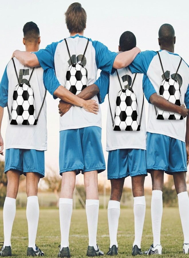 MIMIND 15 Pcs Soccer Drawstring Bags Backpack Birthday Party Goodie Favor Bags Gift Bag for Gym Sports Storage Travel - Image 5