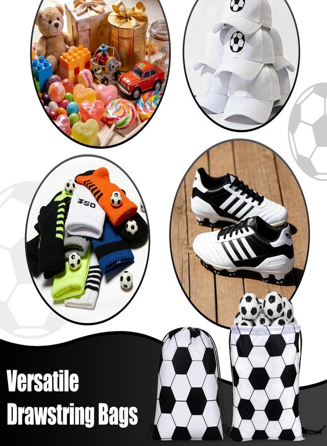 MIMIND 15 Pcs Soccer Drawstring Bags Backpack Birthday Party Goodie Favor Bags Gift Bag for Gym Sports Storage Travel - Image 4