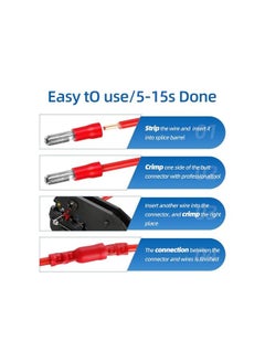 The Bros Wire Connectors, 188PCS Electrical Connectors Butt Terminals Female and Male Bullet Wire Crimp Connectors, Marine Automotive Boat Truck Grade Bullet Connectors  - Image 4
