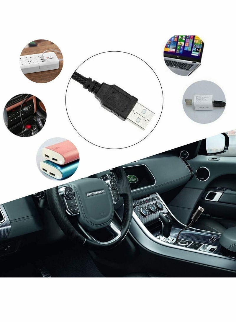 Loquat USB Star Projection Night Light with Auto Rotating Sound Activated Strobe Adjustable Romantic Violet Interior Car Lights Roof Decoration for Car, Ceiling, Bedroom, Party - Image 2